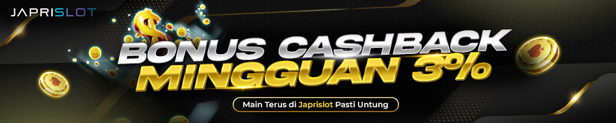 BONUS CASHBACK MINGGUAN 3%