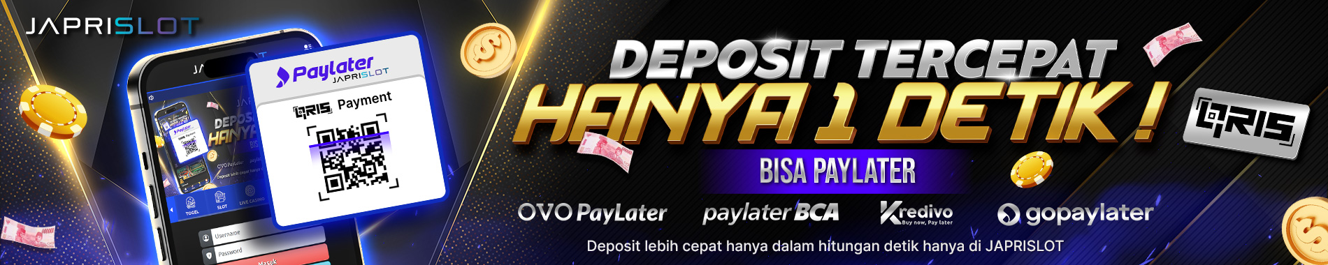 Situs Deposit Paylater Tercepat Langsung Masuk Japrislot